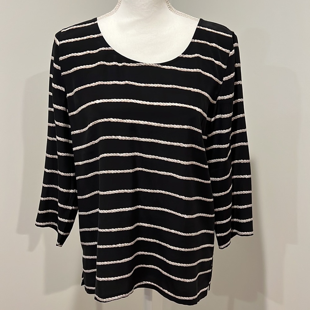 Joie Long sleeve black blouse